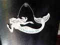 Metal Mermaid cut out Figure Sign: "Cherish Simple Joys"