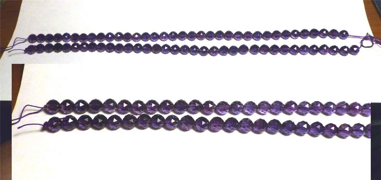 Lot 35 FACETED (per strand) Awesome Deep Purple Amethyst 10mm Beads WAS $120