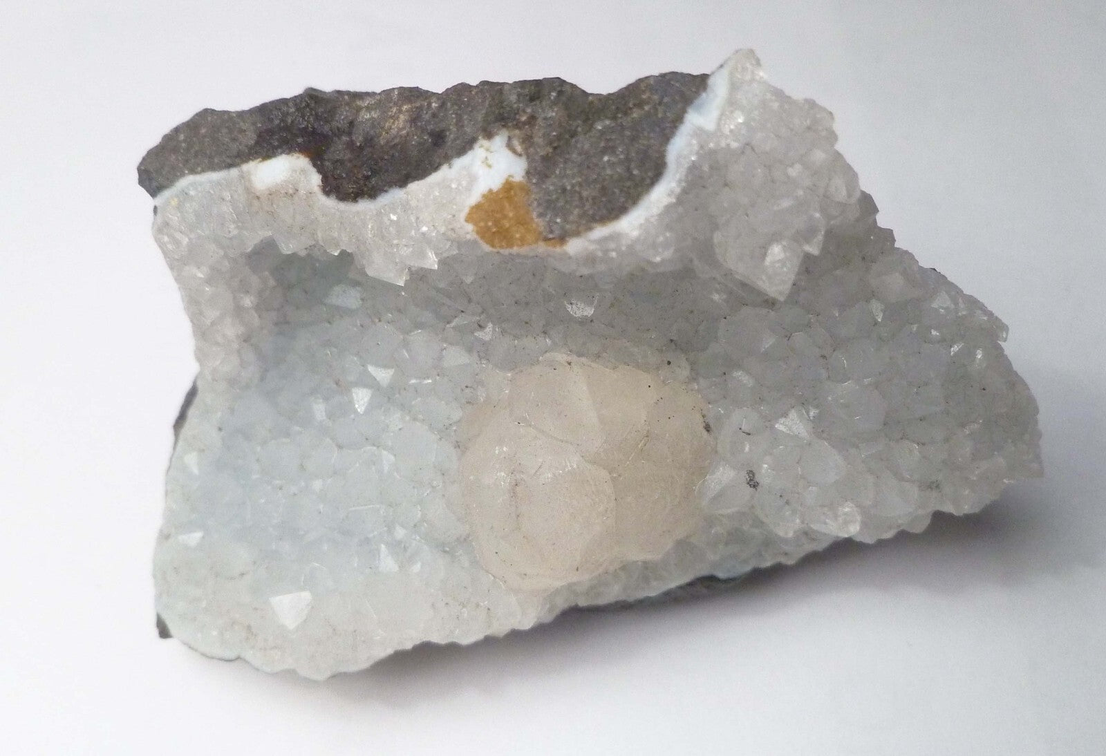 Calcite Crystals with Selenite Crystal Geode