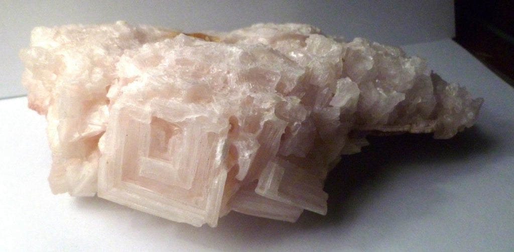 Pink Plum Halite Stepped Salt Crystals 5.5" Trona Searles Lake California