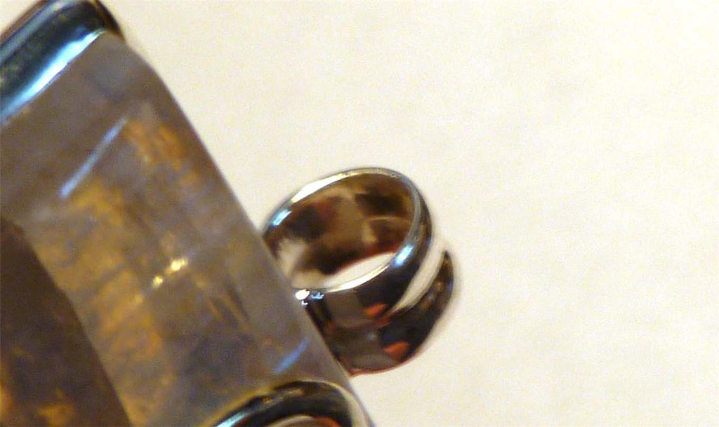 Minimalist Rainbow A+ MOONSTONE .925 Sterling Silver PENDANT 44mm