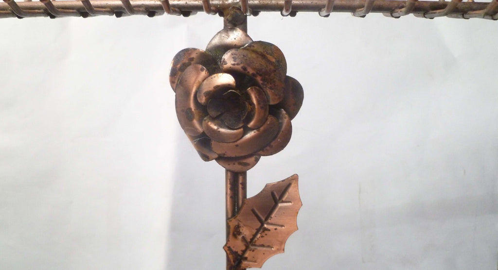 Solid Copper Necklace Jewelry Display Stand, 10 W x 13" H Rose 32 pegs OFFER