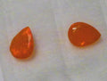 Pair 8x6mm Firey Sunset Opal Gemstone Faceted Ethiopian Ethiopia 1.03cts