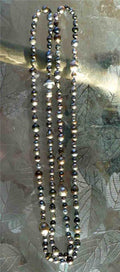 64" Strand of Large Black 140 Total! Tahitian Pearls 17 to 7 mm
